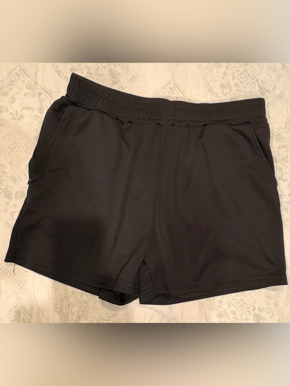 Gymshark Black Training Shorts with Built In Shorts and Elastic Waistband